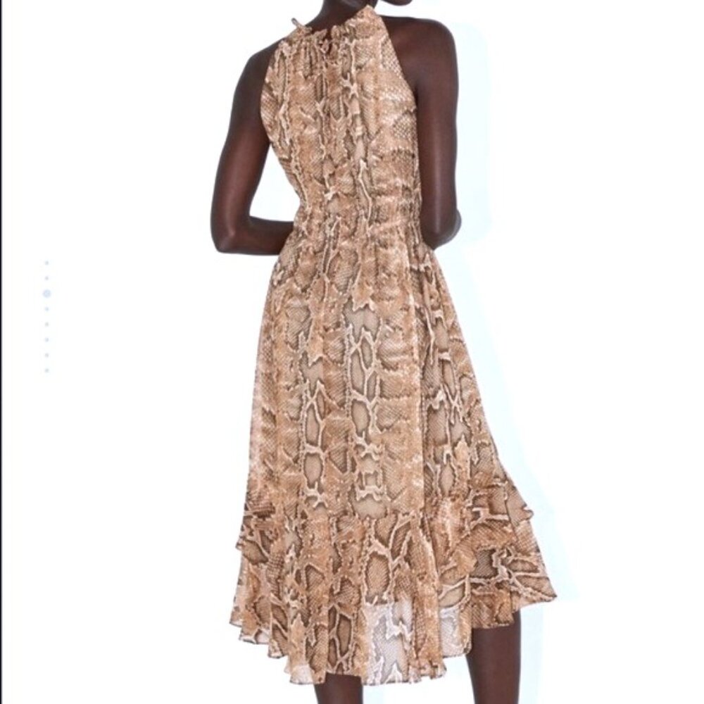 Zara Python Halter Dress - Picture 2 of 7